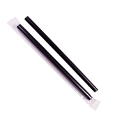 Wholesale 9'' Boba Straws (10mm) Poly Wrapped - Black - 1,600 ct